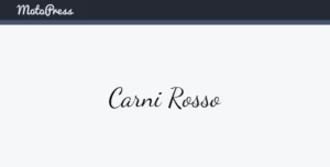 MotoPress Carni Rosso 1.0.3 GPL Theme