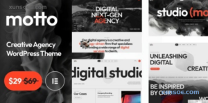Motto Creative Agency Startup WordPress Theme 1.0.1 GPL Theme