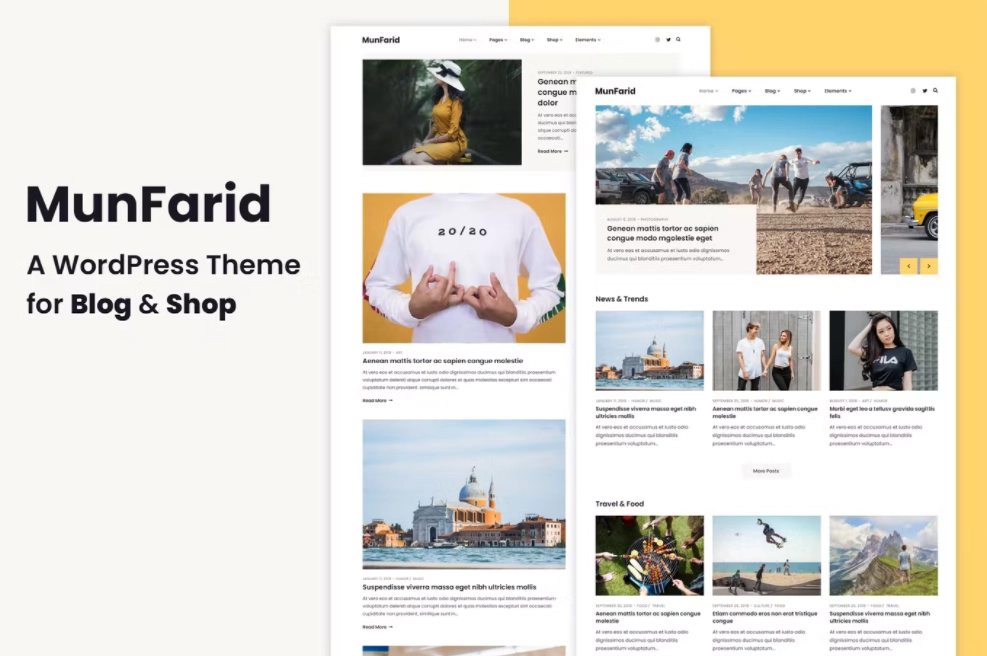 Munfarid A WordPress Theme For Blog Shop 1.0 GPL Theme 1 Munfarid A WordPress Theme For Blog Shop 1.0 GPL Theme