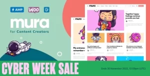 Mura WordPress Theme for Content Creators 1.6.5 GPL Theme