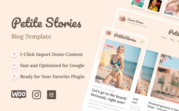 My Stories Personal Blog And Influencer Theme WordPress Theme 10.4 GPL Theme
