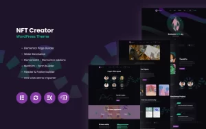 MyNFTs NFT Creator WordPress Theme 1.0.3 GPL Theme