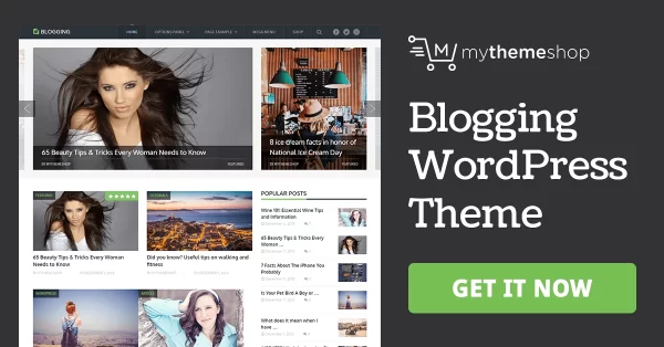 MyThemeShop Blogging WordPress Theme 3.1.2 GPL Theme
