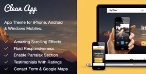 MyThemeShop CleanApp WordPress Theme 1.1.7 GPL Theme