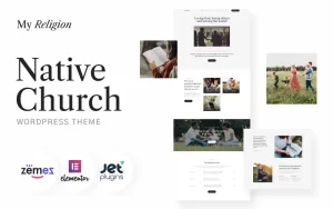 Native Church My Religion WordPress Theme 1.0.1 GPL Theme