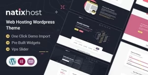 Natix | Web Hosting WordPress Theme 1.6 GPL Theme