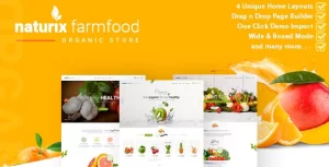 Naturix Organic Store Woocommerce Theme with Drag n Drop Page Builder 2.5.2 GPL Theme