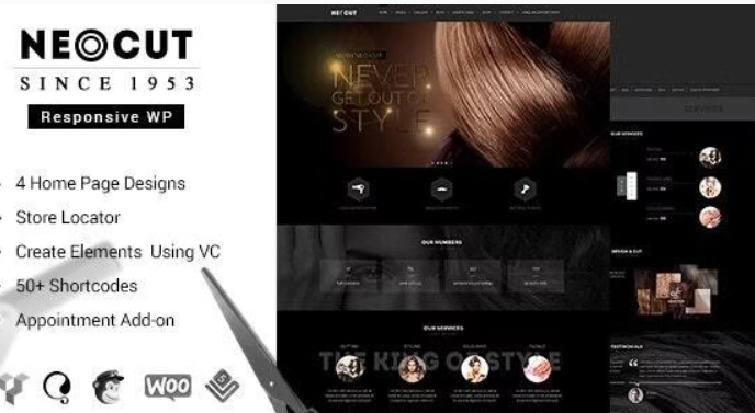 Neo Salon | Barber Shop WordPress Theme 3.4 GPL Theme 1 Neo Salon | Barber Shop WordPress Theme 3.4 GPL Theme