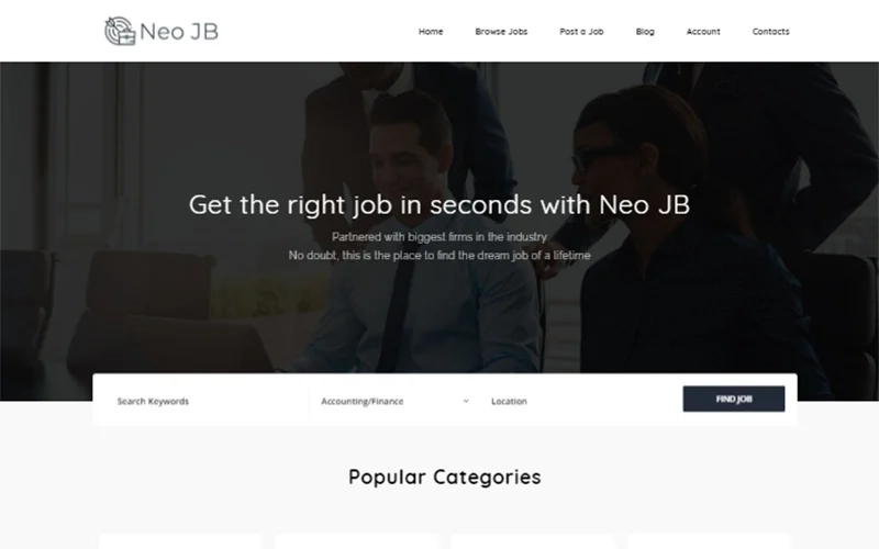 NeoJB Modern Job Board WordPress Elementor Theme WordPress Theme 1.1.4 GPL Theme 1 NeoJB Modern Job Board WordPress Elementor Theme WordPress Theme 1.1.4 GPL Theme