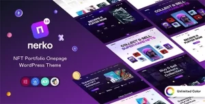 Nerko NFT Portfolio WordPress Theme 1.1 GPL Theme