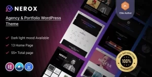 Nerox Agency Portfolio WordPress Theme 1.0.4 GPL Theme