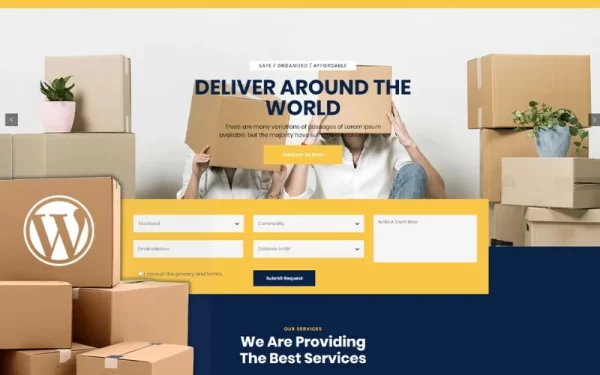 Nescobee Movers WordPress Theme 1.0.0 GPL Theme