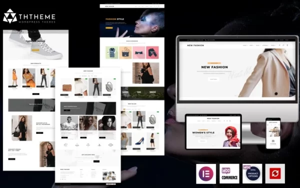 New Fashion – The Elementor Fashion Shop WordPress theme WordPress Theme 1.1 GPL Theme