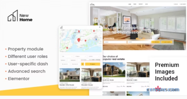 NewHome Real Estate Theme 1.2.4 GPL Theme