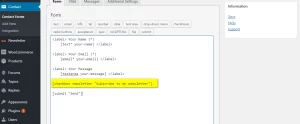 Newsletter Contact Form 4.4.0 GPL Plugins