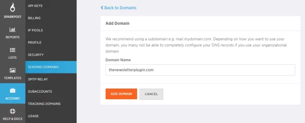 Newsletter SparkPost 1.2.6 GPL Plugins