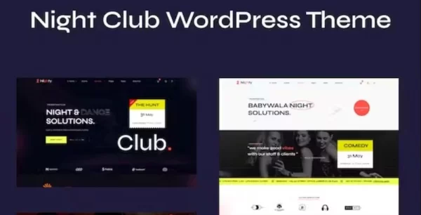 Nighty  – Night Club Bar WordPress Theme 1.0 GPL Theme