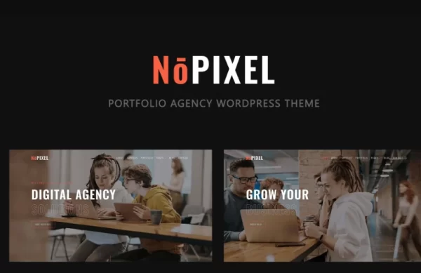 NoPixel Portfolio Agency WordPress Theme 1.0 GPL Theme