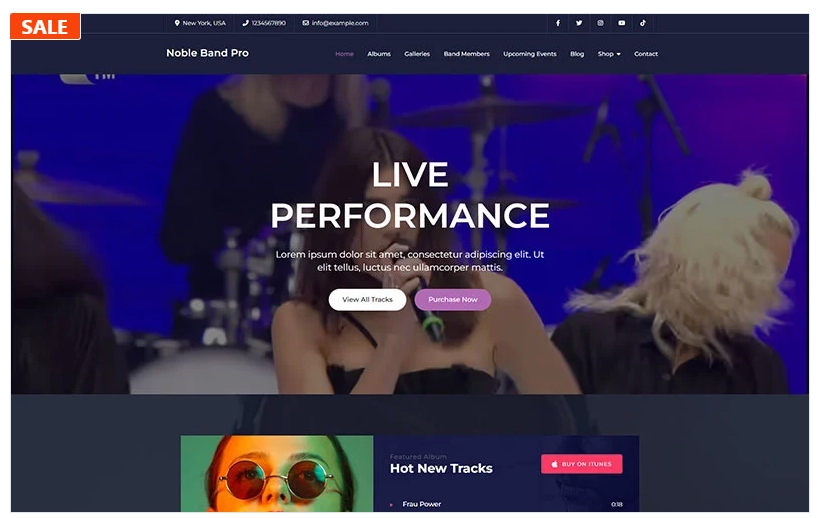 Noble Band Pro – Elementor Music WordPress Theme 1.1 GPL Theme 1 Noble Band Pro – Elementor Music WordPress Theme 1.1 GPL Theme
