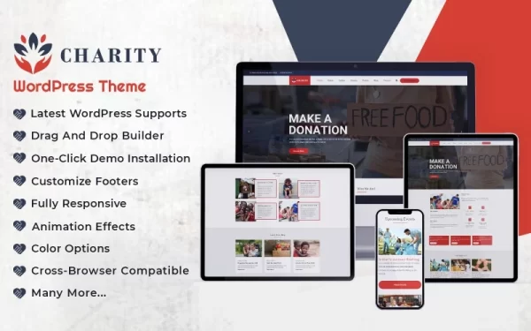 Non-profit and Charity WordPress Theme 1.0.0 GPL Theme