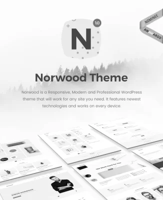 Norwood Minimalist MultiPurpose Portfolio WordPress Theme 1.2.1 GPL Theme