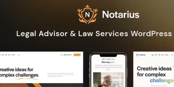 Notarius Legal Advisor Law Services WordPress Theme 1.4 GPL Theme