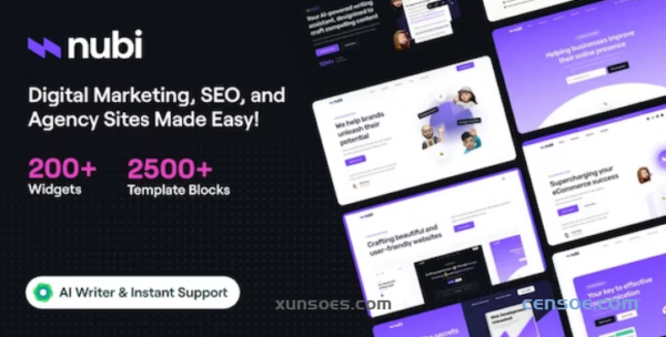 Nubi Digital Marketing SEO WordPress Theme 2.0.0 GPL Theme