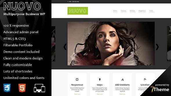 Nuovo – Multipurpose WordPress Theme 1.1 GPL Theme