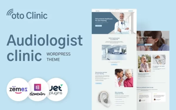 OTO Clinic ENT Specialist WordPress Theme 1.0.0 GPL Theme