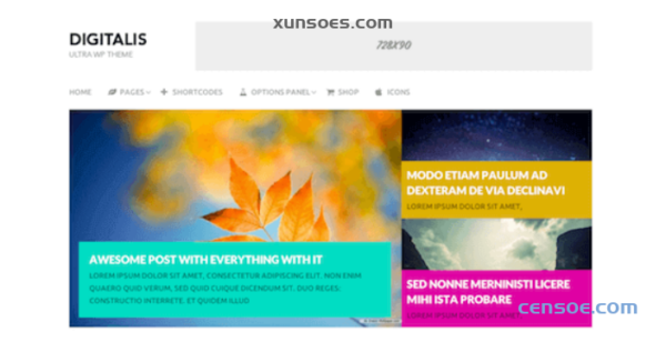 Digitalis – WordPress Theme 1.2.1 GPL Theme