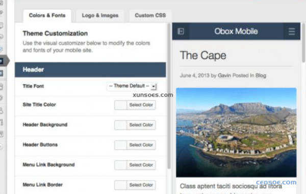 OboxThemes Obox Mobile WordPress Plugin 2.0.3 GPL Theme