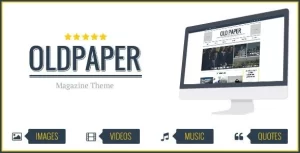 OldPaper Ultimate Magazine Blog Theme 1.7.0 GPL Theme