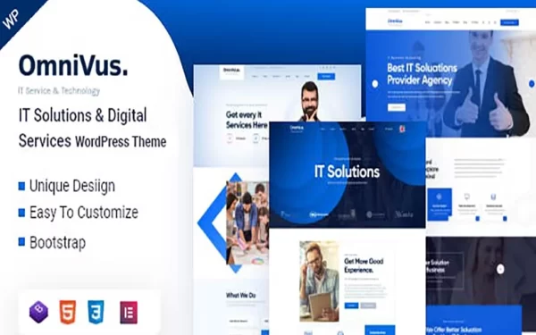 Omnivus IT Solutions Services WordPress Theme 1.2.0 GPL Theme