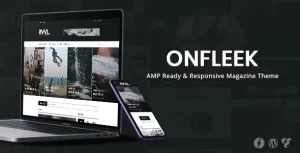 Onfleek AMP Ready and Responsive Magazine Theme 3.4 GPL Theme