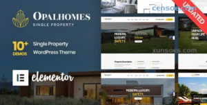 Opalhomes Single Property WordPress Theme 4.1.4 GPL Theme