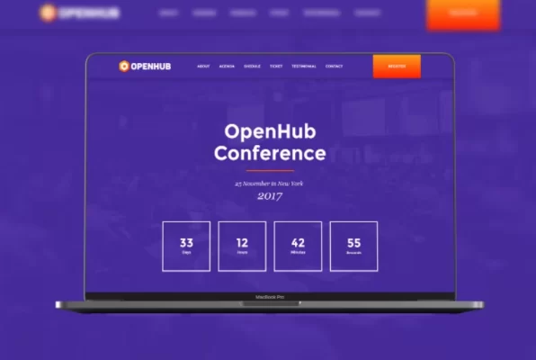 OpenHub Events Conference 1.5 GPL Theme