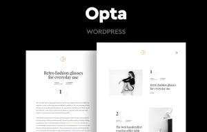 Opta Minimal Portfolio and Photography Theme 1.6 GPL Theme