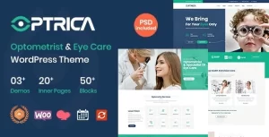Optrica Optometrist Eye Care WordPress Theme 1.1 GPL Theme