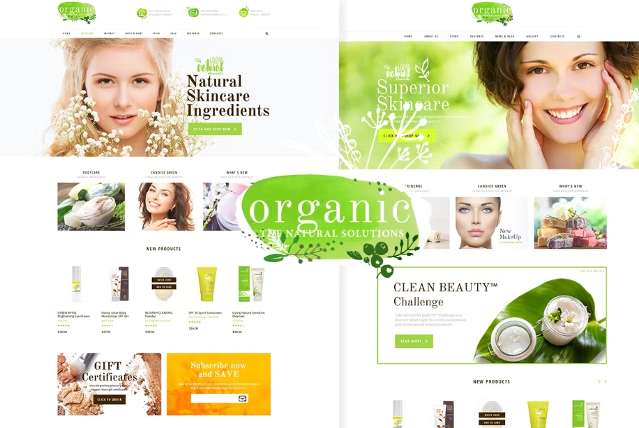 Organic Beauty 1.4.3 GPL Theme 1 Organic Beauty 1.4.3 GPL Theme