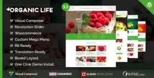 Organic Life Ecology Environmental Theme 3.1 GPL Theme