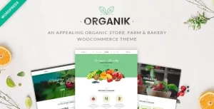 Organik Organic Food Store WordPress Theme 3.2.8 GPL Theme