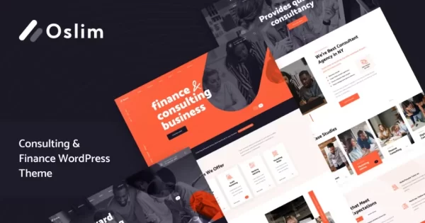 Oslim – Consulting Finance WordPress Theme 1.0 GPL Theme