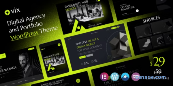 Ovix – Digital Agency Creative Portfolio WordPress Theme 1.0.0 GPL Theme