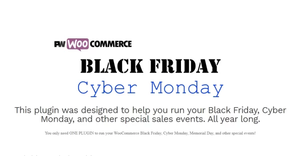 PW WooCommerce Black Friday Cyber Monday Pro 2.0.1 2.0.1 GPL Plugins