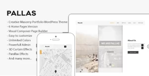Pallas Creative Multi-Purpose WordPress Theme 1.8.5 GPL Theme