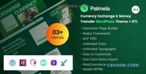 Palmela Online Banking Money Transfer WordPress Theme 1.3 GPL Theme