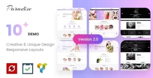 Paradise Multipurpose Spa Beauty WordPress Theme 3.0.1 GPL Theme