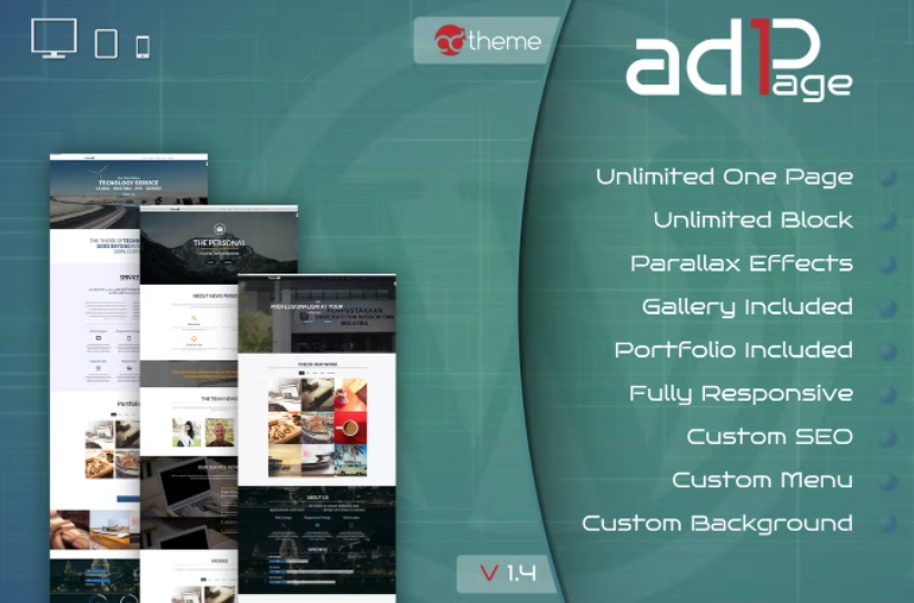 Parallax One Page Builder WordPress Plugin 1.4 GPL Plugins 1 Parallax One Page Builder WordPress Plugin 1.4 GPL Plugins