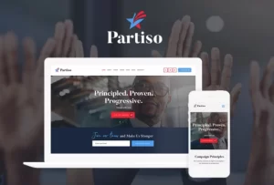 Partiso Powerful Political WordPress Theme 1.1.4 GPL Theme