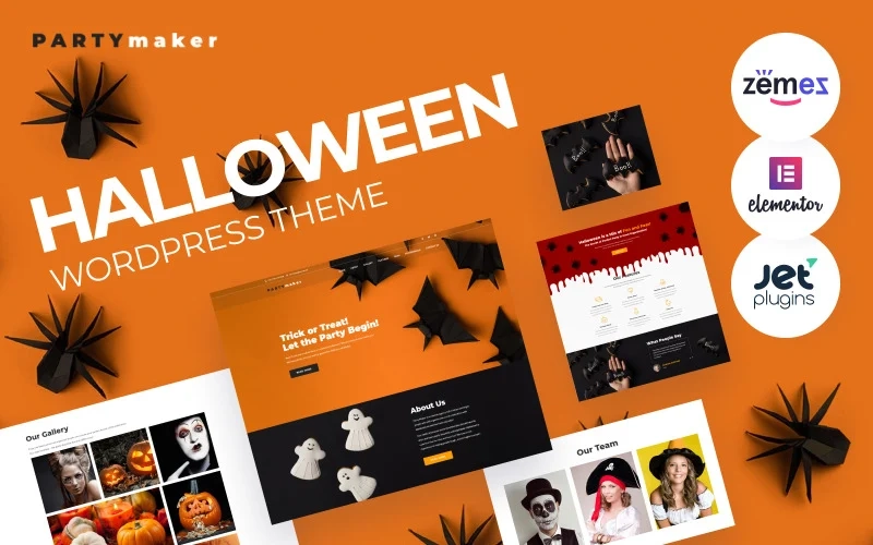 PartyMaker Halloween WordPress Theme 1.0.1 GPL Theme 1 PartyMaker Halloween WordPress Theme 1.0.1 GPL Theme